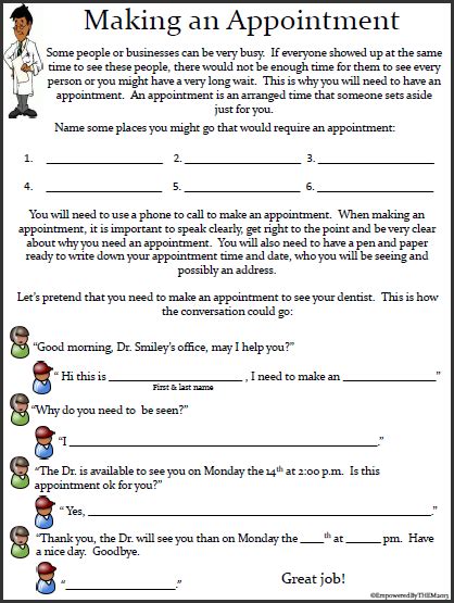 Free Printable Life Skills Worksheets For Special Needs Stud