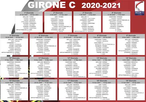 We did not find results for: Calendario Serie C - Girone C 2020/2021