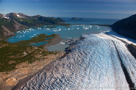 Aerial Of Bear Glacier Kenai Fjords National Park Alaska Photos