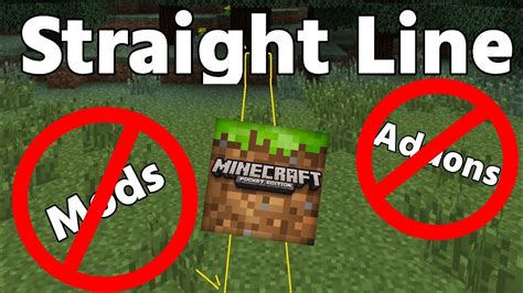 How To Play Straight Line Challenge In Mcpebedrock No Modsaddons