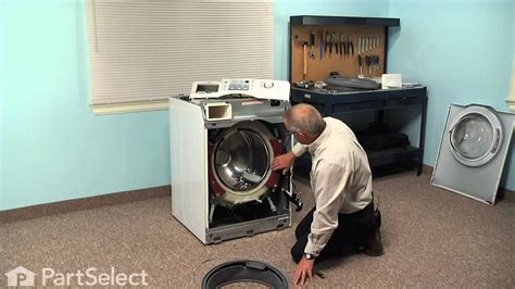 washing machine repair replacing the door bellows whirlpool part 34001432 youtube
