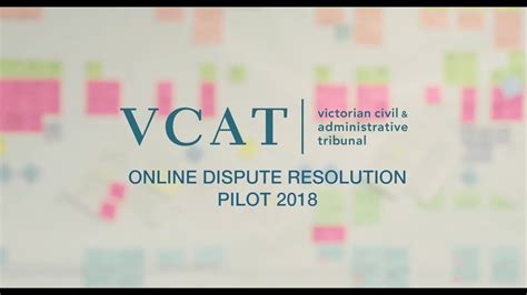 Vcat Online Dispute Resolution Pilot Youtube