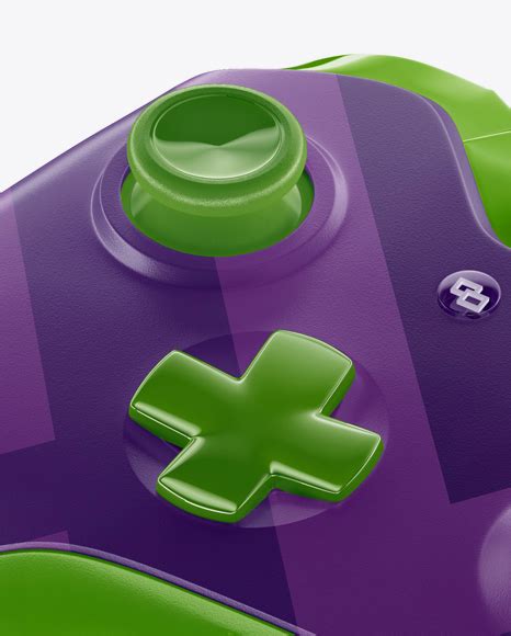 Download Xbox One Controller Mockup - Halfside View (High-Angle Shot) in Device Mockups on Yellow Images ...