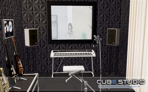 Radio Station Recording Studio Lounge The Sims 4 Build Sims 4