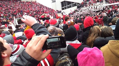 More Video From The Field As Ohio State Fans Storm The Field Youtube
