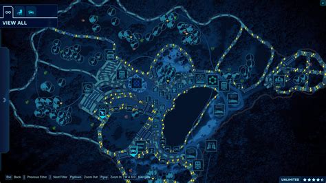 Jurassic World Theme Park Map