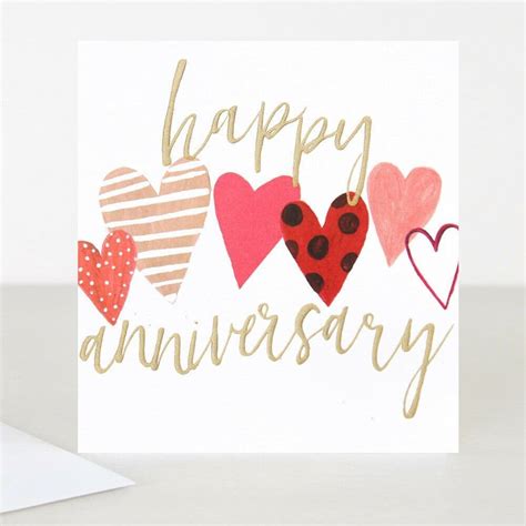 Birthday cards, holiday cards, printables, get well cards Happy Anniversary - Caroline Gardner - Cute Hearts ...