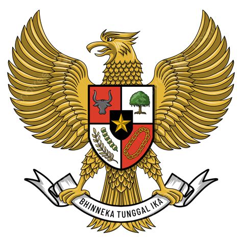 Logotipo De Garuda Pancasila Del Símbolo Del País Indonesio Para El Día