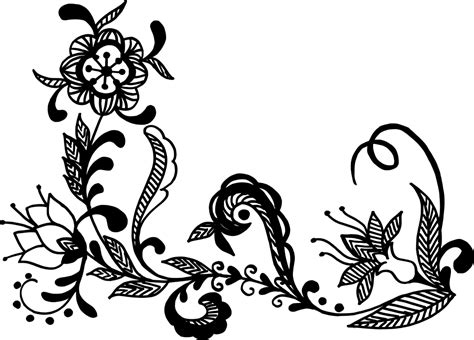 16 Flower Corner Vector (PNG Transparent, SVG) Vol. 2 | OnlyGFX.com