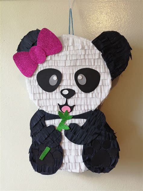 Panda Oso Piñata Panda Girl Party Panda Piñata Panda Fiesta Etsy