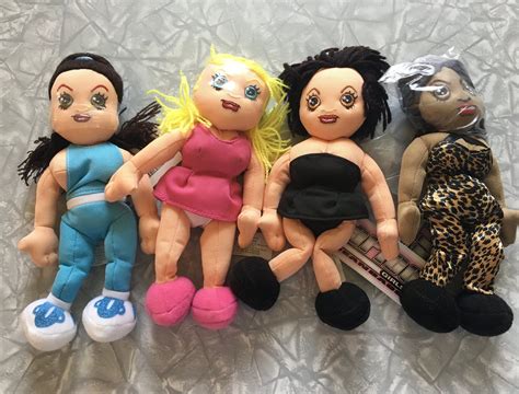 Lot Of 4 1998 Spice Girls Bean Bag Plush Doll Set Nwt In 2022 Girls
