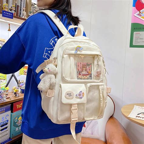 Cute Korean Kawaii Backpack Korean Large Capacity Backpack Etsy