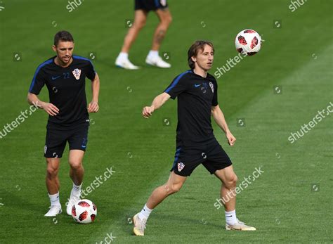 Croatias Luka Modric R Josip Pivaric Editorial Stock Photo Stock