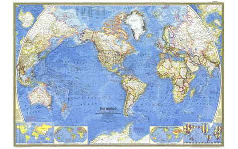 National Geographic Maps World Mural Map
