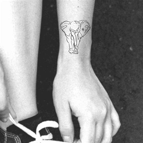elephant temporary tattoo fine line elephant tattoo sketchy elephant tattoo