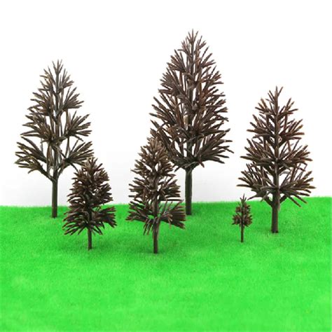20pcs 10cm Ho Scale Plastic Miniature Model Trees Trunk For Building