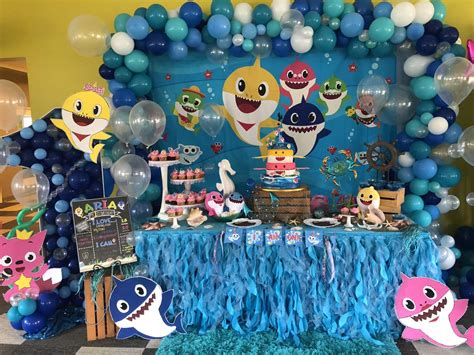 Baby Shark Birthday Party Ideas Photo 10 Of 11 Catch My Party