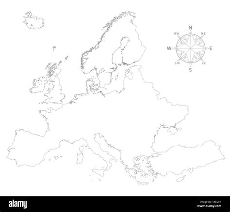 Mapa Político De Europa Imágenes De Stock En Blanco Y Negro Alamy