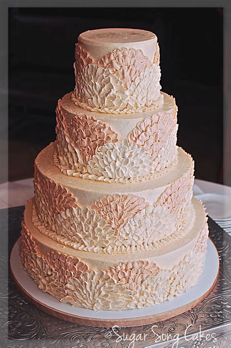 The flavor can be on any kind of ingredient. Buttercream Fan Wedding Cake - CakeCentral.com