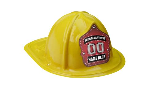 Custom Jr Firefighter Red Leather Fire Helmets Fire Safety For Life