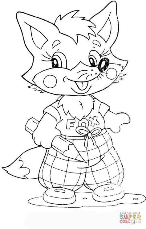 Https://tommynaija.com/coloring Page/fox Cute Animal Coloring Pages