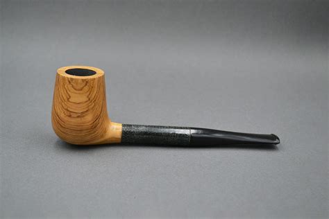 Carbon Billiard 2156 Olive Wood Pipe Zissis Handmade Tobacco Pipes