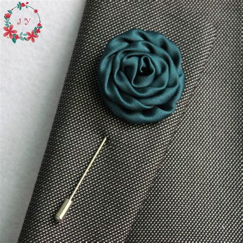 10pcslot Men Brooch Rosette Flower Lapel Pin 33cm Suit Boutonniere