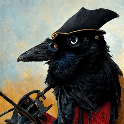A Crow Wearing A Pirate Costume Midjourney Openart
