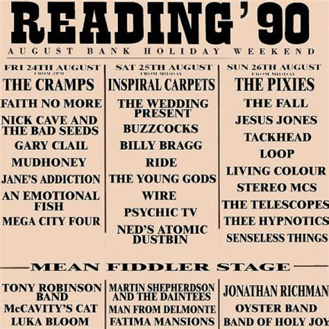 Los angeles, 4 de junho de 1975) é uma atriz, cineasta e ativista humanitária americana. 26 years of Reading and Leeds festival line-up posters ...