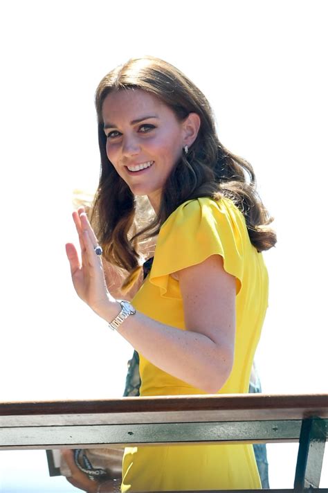Kate Middleton Yellow Dress Wimbledon 2018 Popsugar Fashion Photo 4