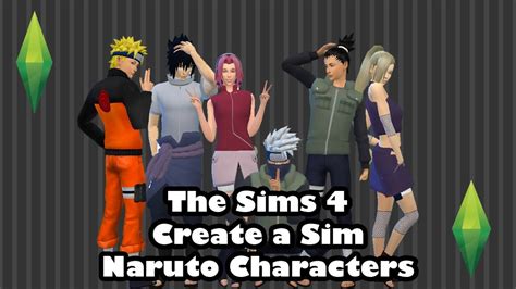 The Sims 4 Create A Sim Anime Character Tag Naruto Characters Youtube