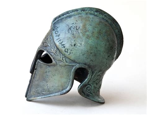 Bronze Metal Helmet Ancient Greek Corinthian Helmet By Greekmythos