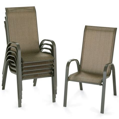 Buy Cheap Outdoor Oasis Patio Avondale Stackable Sling Chairs Set Of