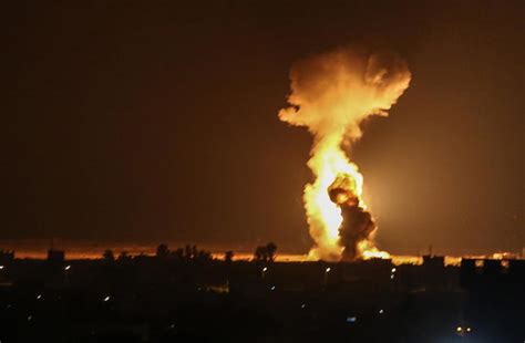 Israel Responds To Fireballs From Gaza Strip With Strike By Fighter