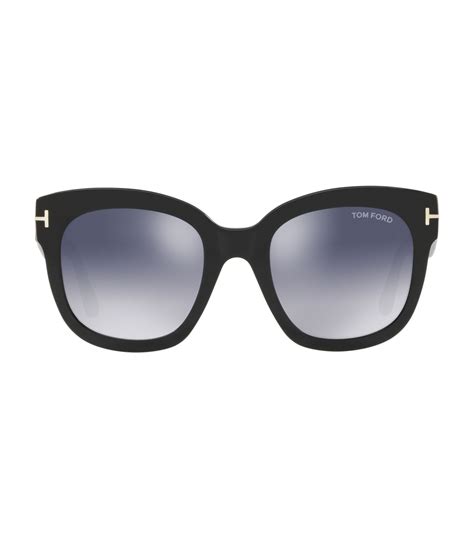 Tom Ford Black Rectangle Sunglasses Harrods Uk