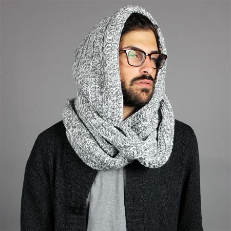 Mens Hooded Scarf The Santos Hooded Scarf Scarf Cool Outfits For Men