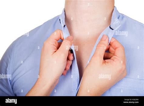 Unbuttoned Collar Hi Res Stock Photography And Images Alamy