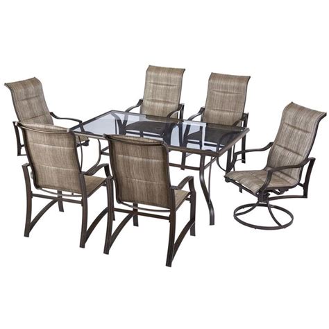 Maybe you would like to learn more about one of these? Hampton Bay Statesville Pewter 7-Piece Aluminum Outdoor ...