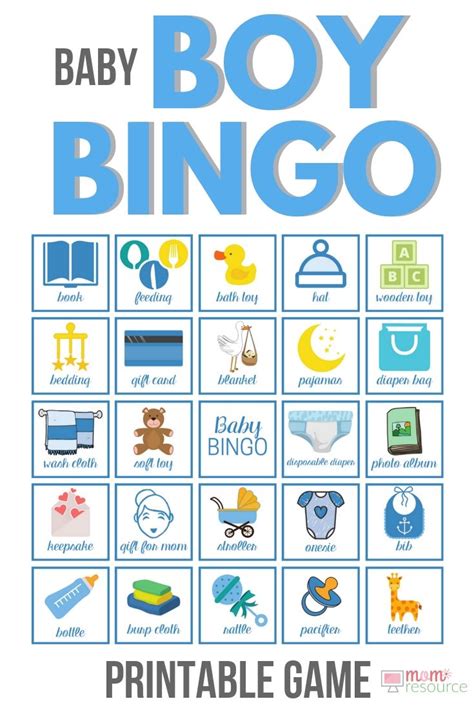 Free, printable baby shower bingo cards that your guests will simply adore. Printable Baby Shower Bingo Boy Cards - 80 Boy Bingo Cards ...