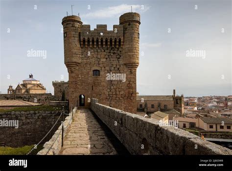 Medieval Castle Located In Oropesa Toledo Spain Stock Photo Alamy