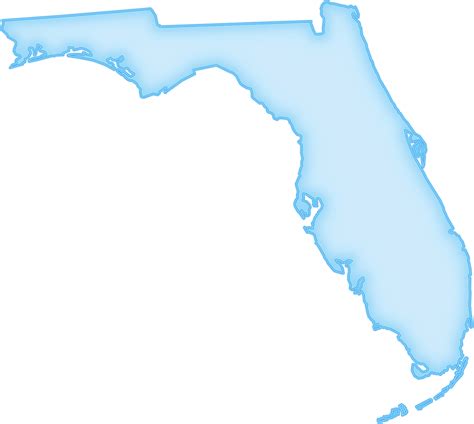 Florida Abstract Style Maps 04 Blue Glow