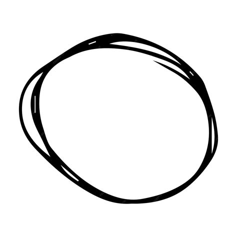Círculo De Garabatos Dibujados A Mano Elemento De Diseño Circular