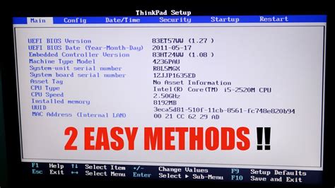 Bios Setup Boot Menu On Lenovo Laptop 2 Basic Methods