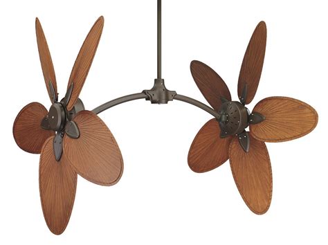 These fans boast two changeable fan heads controlled by dual horizontal rods that great for your. Caruso Dual Ceiling Fan by Fanimation - FP7000OB w ...