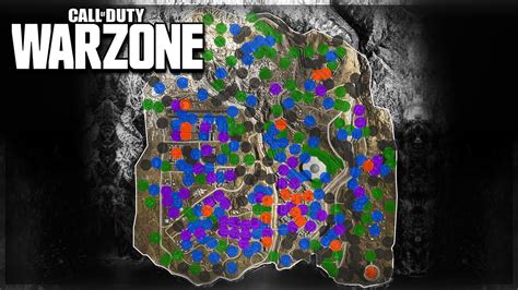 Cod Warzone Loot Map Best Drop Locations Youtube