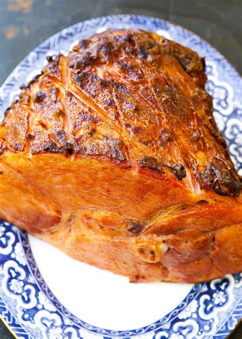 Reduce oven temperature to 350 degrees f (175 degrees c). Glazed Baked Ham Recipe | SimplyRecipes.com | YouTube ...