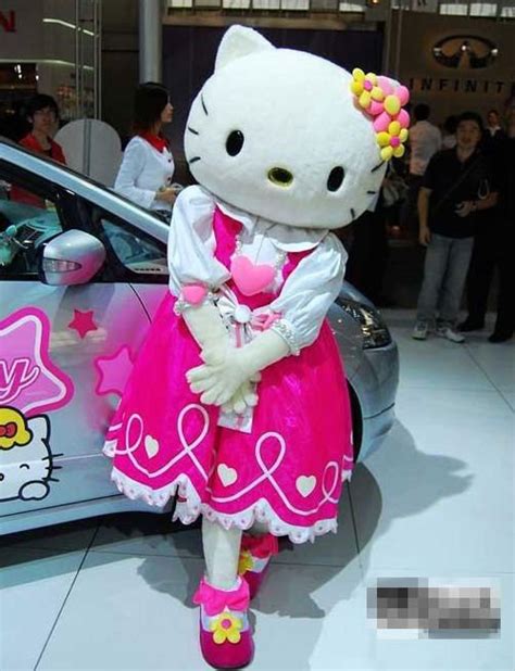 Crazy Sale Hello Kitty Mascot Costume Fancy Dress Adult Size Halloween