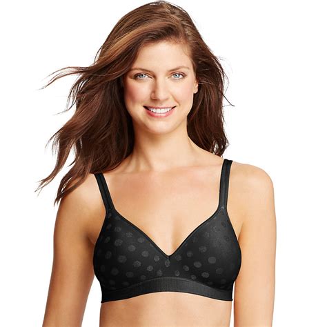 hanes hanes perfect coverage comfortflex fit wirefree bra color black size xl pack