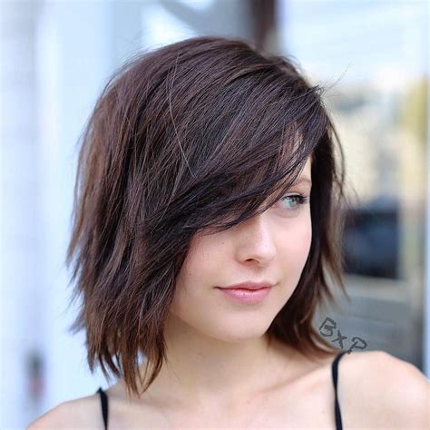 24 Medium Length Hair With Short Side Bangs