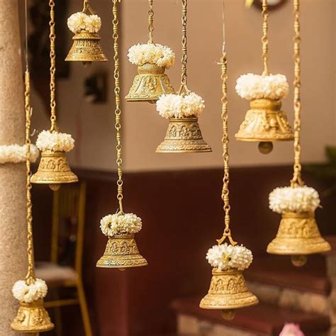 Bells And Flowers Wedding Decor By 3production Weddings Indian Decor